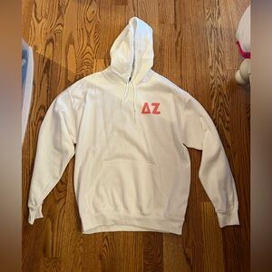 White Delta Zeta hoodie